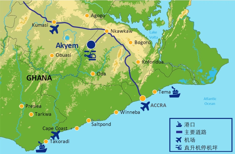 6008集团官方网站矿业收购加纳Akyem金矿